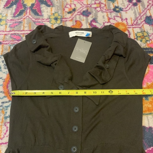 Anthropologie Sparrow Cashmere Blend Green Knit Sweater Dress NWT Size Small - Picture 6 of 9